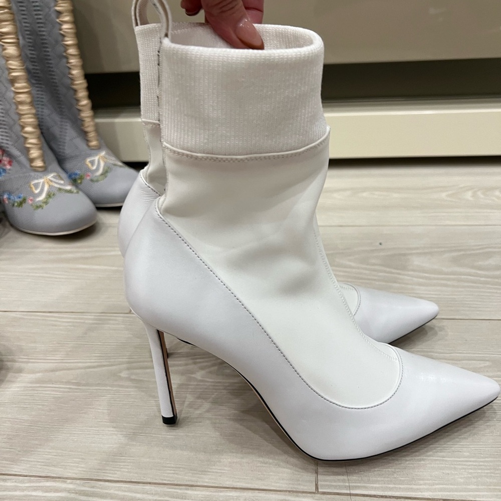 White Women's Heeled Boots✨Fashion✨